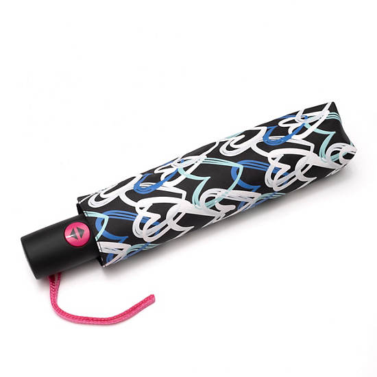 Kipling New Umbrella New Printed Umbrella Auto Open Accessories Hvite | NO 1260SG